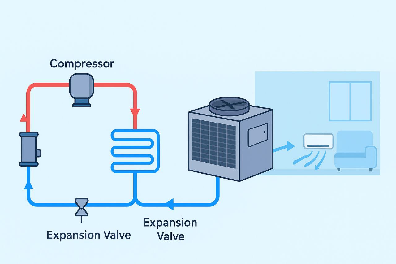 نحوه کار چیلر تراکمی